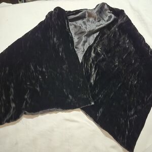 Black Velvet Shawl 60in